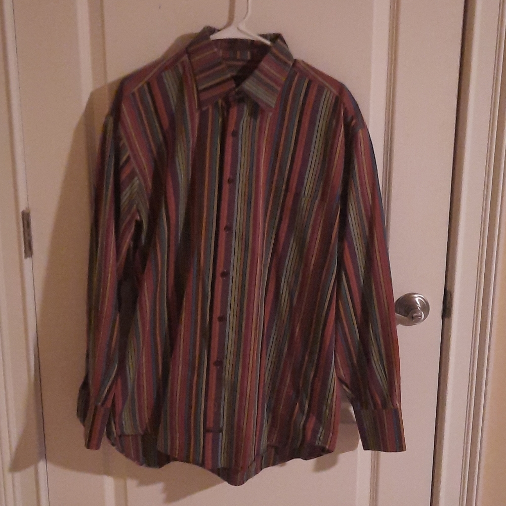 Robert Talbot Striped Dress Shirt